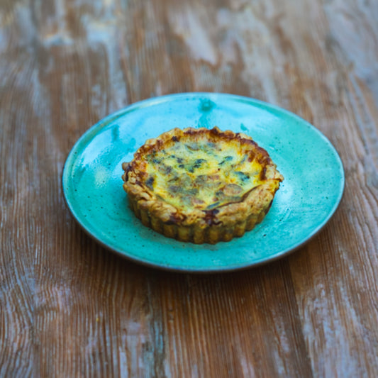 Spinach + Mushroom Quiche