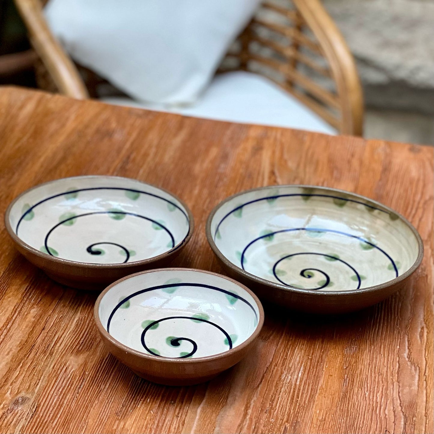 Handmade Spiral Bowls