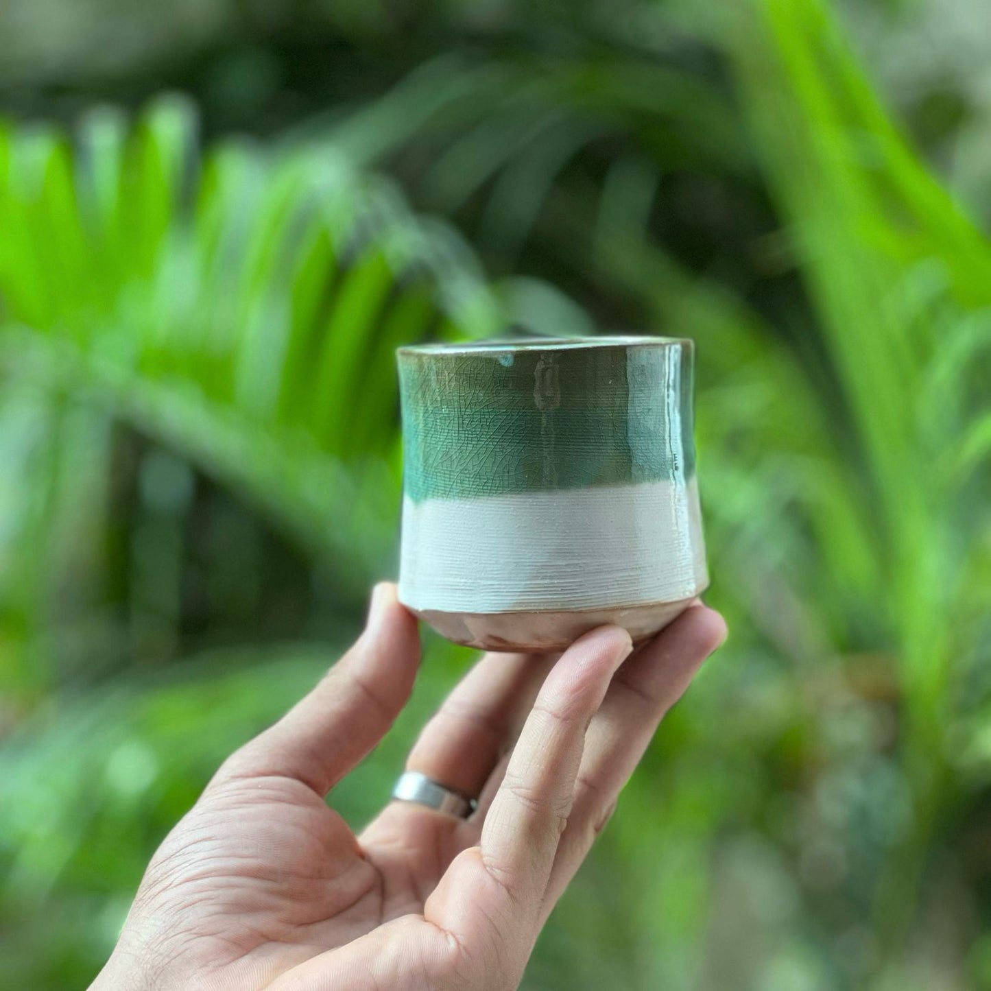 Handmade Two Color Cups