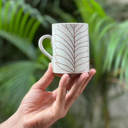 Handmade Fern Mug