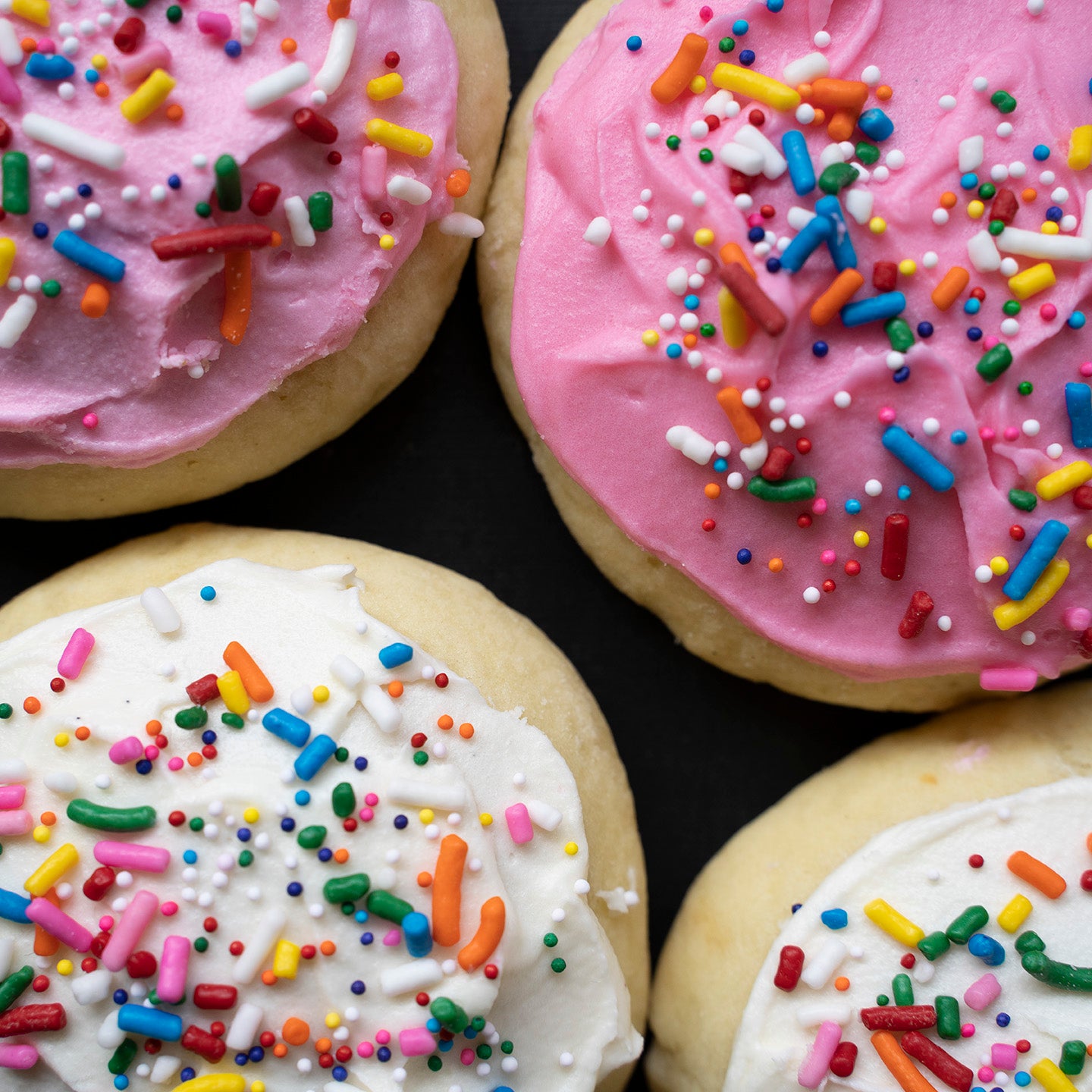 Soft Frosted Sugar Cookies (Box of 4)
