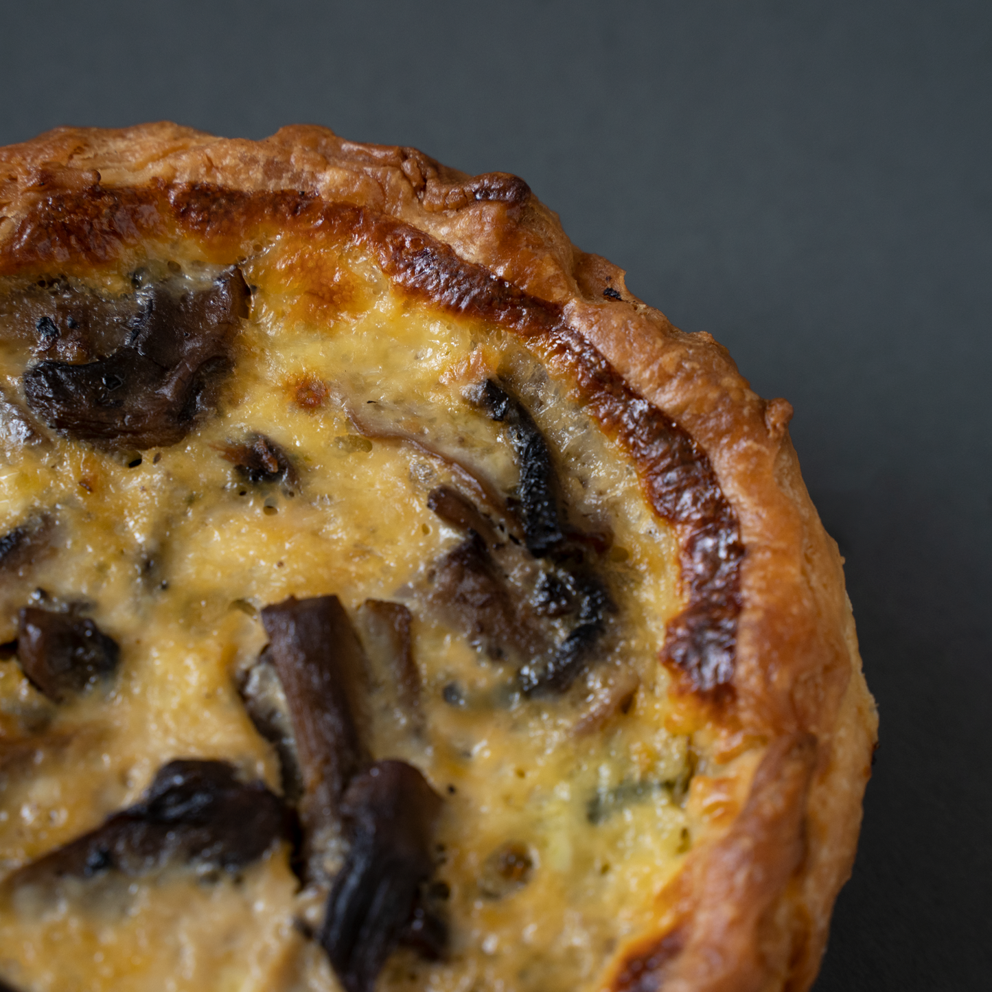 Spinach + Mushroom Quiche