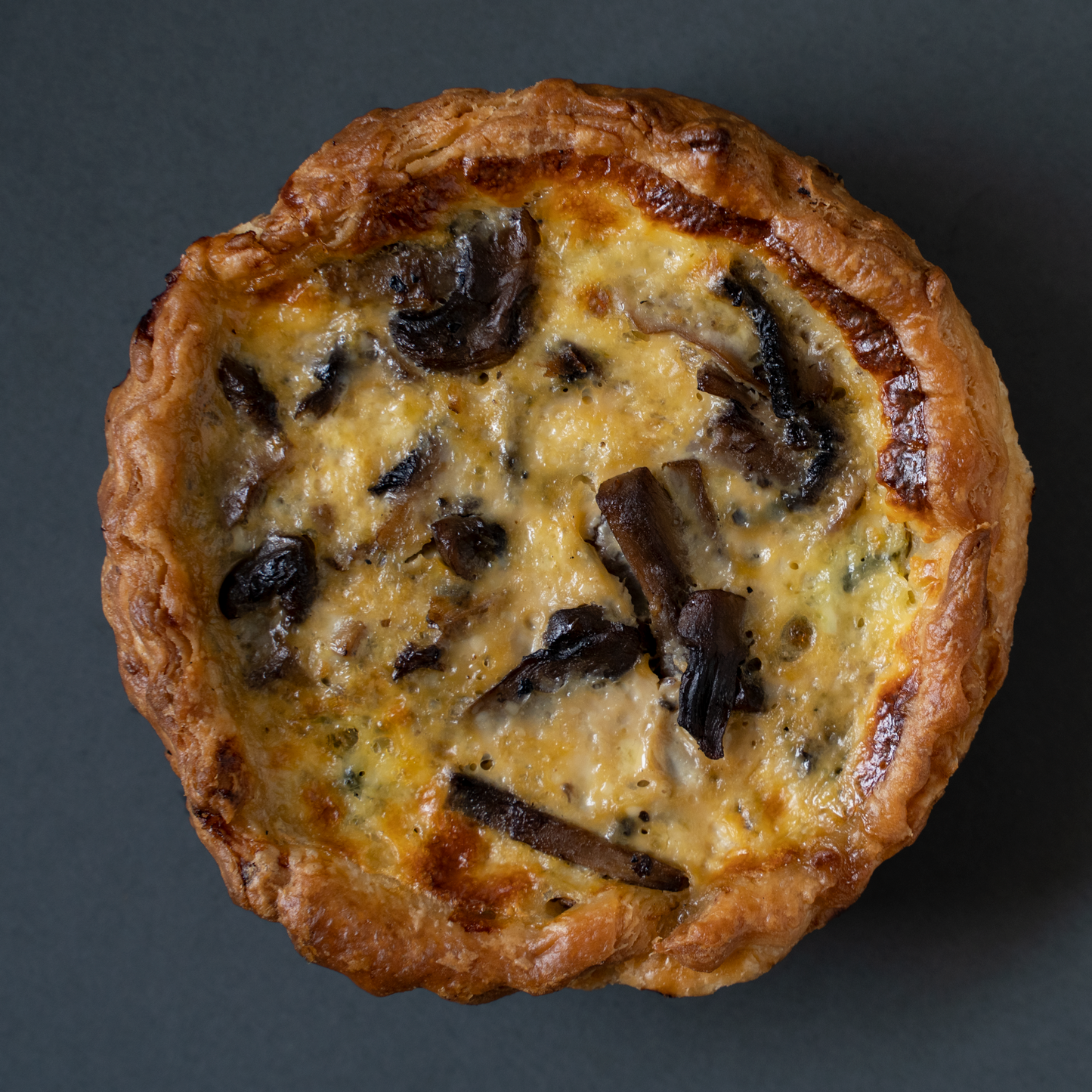 Spinach + Mushroom Quiche