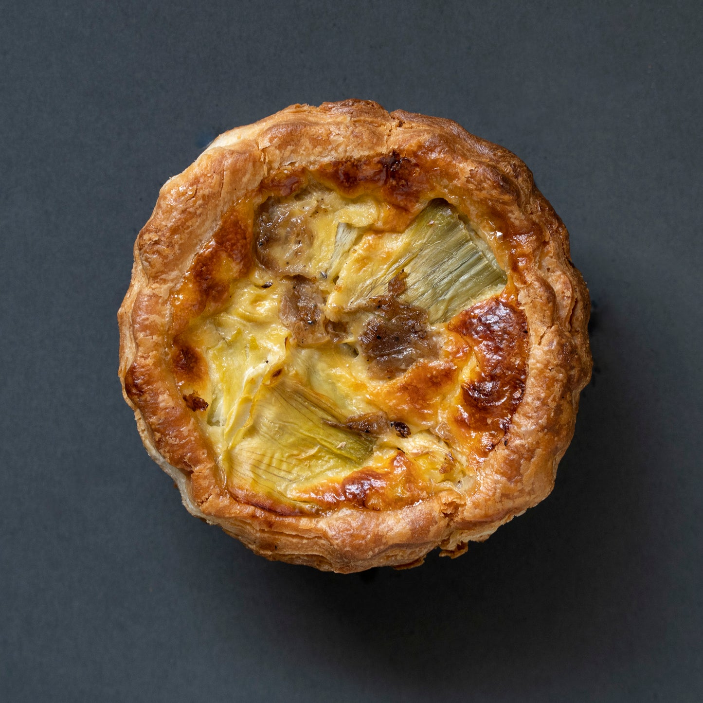 Artichoke + Caramelized Onion Quiche