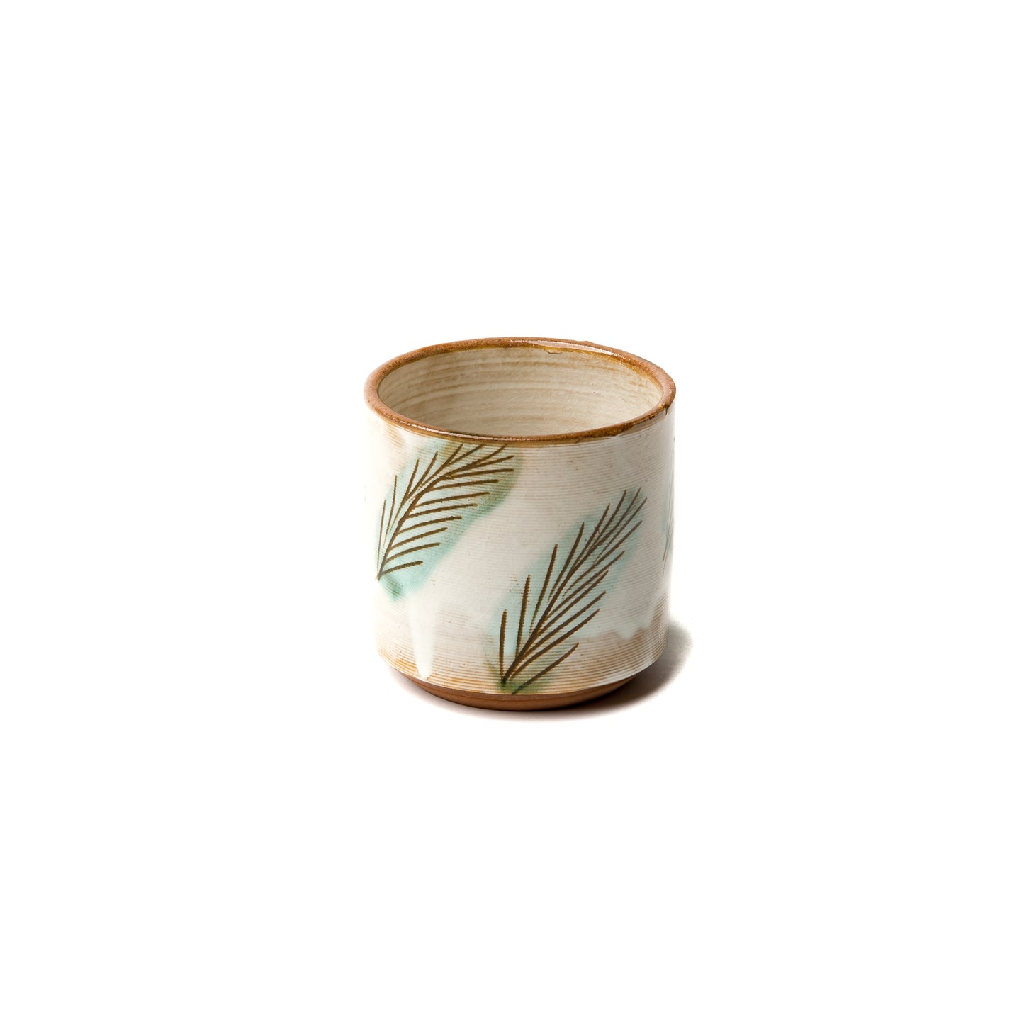 Palm Frond Ceramic Cup