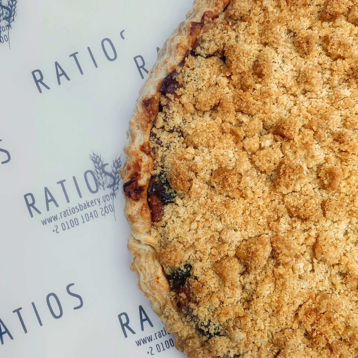 Cranberry-Apple Crumb Pie (24hrs advance order required)