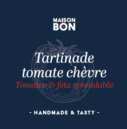 Tomato & Goat cheese spread - Tartinade tomate chèvre - Maison Bon