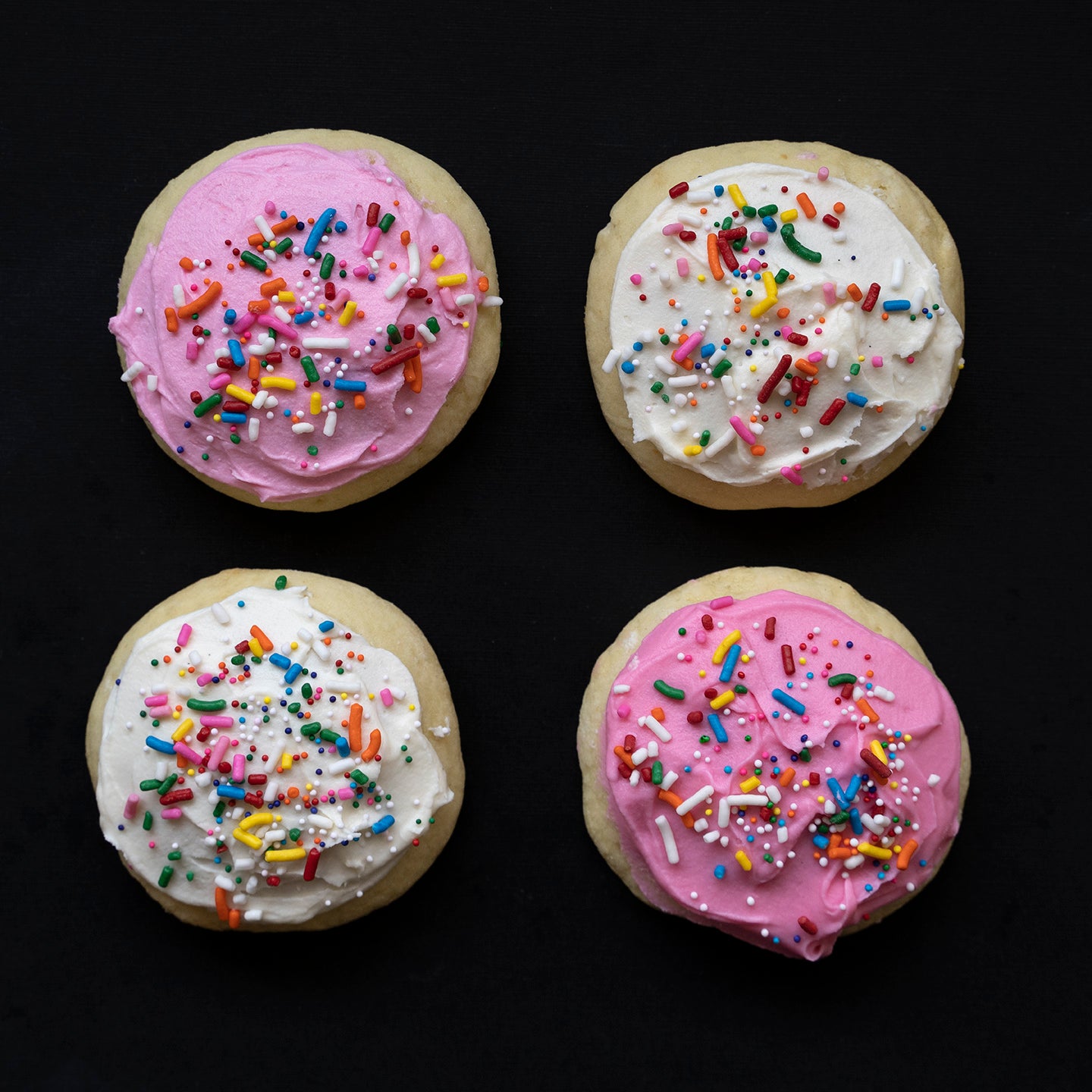 Soft Frosted Sugar Cookies (Box of 4)